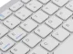 Беспроводная Bluetooth-клавиатура для ПК, iPad, Mac, компактная, белая