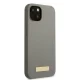 Guess Silicone Logo Plate MagSafe vāciņš iPhone 13 mini, pelēks