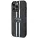 Чехол Guess для iPhone 13 Pro Max 4G Printed Stripes MagSafe, черный