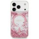 Guess Resin Bottom Glitter MagSafe vāciņš priekš iPhone 17 Pro — rozā | Phone Case Cover