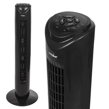 Greenblue GB645 Tower Fan 45W with Remote Control, 82cm, Black