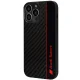 Чехол Audi Carbon Fiber Stripe для iPhone 13 / 13 Pro черный