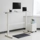 Ergo Office ER-401 W rakstāmgalds ar maināmu augstumu, 140x60cm, balts