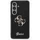 Чехол Guess Fixed Glitter Big 4G для Samsung Galaxy S26, черный