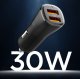 Spigen Essential EV302 30W 2-portu USB-A automašīnas lādētājs – melns | Phone Car Charger