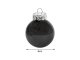 Christmas Tree Baubles 6 cm, Set of 24, Black