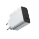 Cuktech 65W GaN sienas lādētājs ar 2xUSB-C un 1xUSB-A – Pelēks