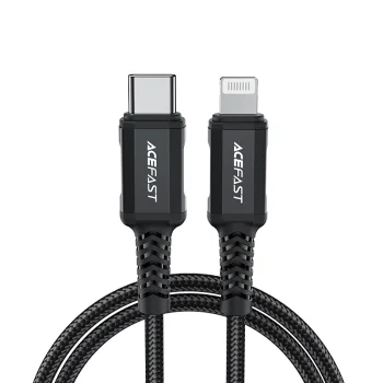Acefast C4-01 USB-C to Lightning Cable, 30W, 1.8m, Black