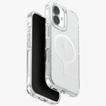 Uniq iPhone 17 vāciņš LifePro Xtreme Magclick Charging, caurspīdīgs ar spīdumiem