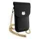 Сумка для смартфона Hello Kitty Leather Metal Logo Chain, черная
