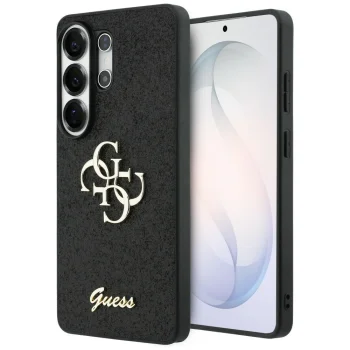 Guess Fixed Glitter Big 4G vāciņš Samsung Galaxy S26 Ultra, melns