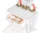Ecotoys W08H102B koka bērnu tualetes galdiņš ar spoguli un krēslu
