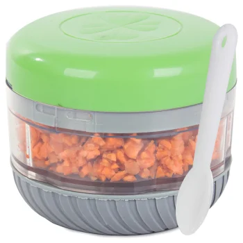 Manual Vegetable and Garlic Chopper with Mixing Attachment, 150ml