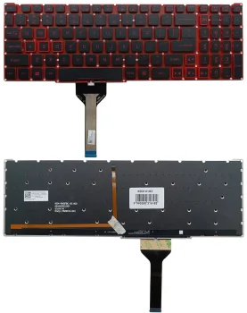 Клавиатура для Acer Nitro AN515-45, AN515-56, AN515-57 с подсветкой, черная