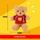 Kruzzel 00026760 plīša lācītis, 30 cm, gaiši brūns