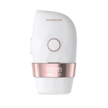 IPL фотоэпилятор MAXGROOM JD-TM003 с охлаждением ICE, бело-розовый