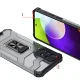 Гибридный чехол Crystal Ring Case для Samsung Galaxy A72 4G с кольцом, черный