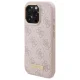Guess iPhone 16 Pro Max Case 4G Logo Plate MagSafe, Pink