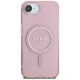 Guess IML Glitter Circle MagSafe vāciņš iPhone 16e, rozā