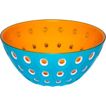 Bļoda Guzzini Le Murrine 25 cm, zila/oranža