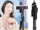 Selfiju nūja ar statīvu un Bluetooth pulti, 178 cm, melna