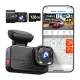 Videoreģistrators REDTIGER VC70 4K + 2.5K ar Wi-Fi 6, GPS un 128 GB karti