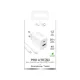 Сетевое зарядное устройство Puro PROLITE 20W + кабель 1.2м, белый
