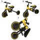Bērnu Trīsritenis Ratiņi Tricikls TRIKE FIX V4, Melns-Dzeltens | Kids Baby Trolley Bike Tricycle Stroller Buggy