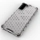 Чехол для Samsung Galaxy S22+ (S22 Plus) Honeycomb с гелевой рамкой, прозрачный