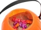 Halloween Pumpkin Candy Bucket, Large, Orange
