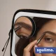 Soulima kosmētikas koferis ar LED spoguli, melns