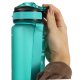 Motivational Water Bottle with Time Marker Reminder Tracker Leak-proof BPA Free, 1L, Green
