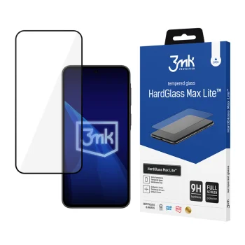 3mk HardGlass Max Lite aizsargstikls Samsung Galaxy A37, melns