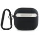 Чехол Mercedes MEA4CSLBK Leather Metal Logo для AirPods 4 Черный