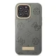 Чехол Guess Peony Logo Plate для iPhone 13 Pro Max MagSafe серый