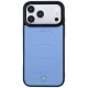 Mercedes iPhone 18 Pro Max / 17 Pro Max vāciņš Leather Mesh MagSafe, zils