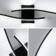 Modern LED Wall Lamp 3 Light Colors 100cm 35W, Black
