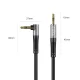 Аудиокабель Orico AXW Mini Jack 3.5 мм на 3.5 мм угловой 3 м, черный