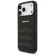Mercedes iPhone 17 Pro Max vāciņš AMG Leather Debossed Lines, melns