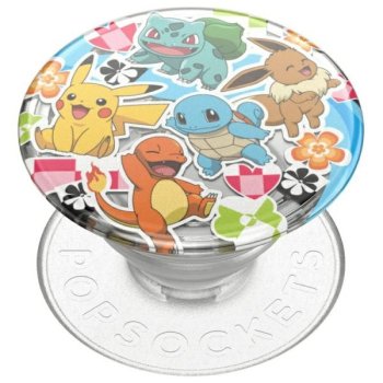 Popsockets 2 Pokemon daudzkrāsu caurspīdīgs turētājs un tālruņa statīvs