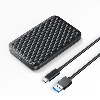 Orico 2520C3-V1 2.5" HDD/SSD USB-C ārējais diska ietvars, melns