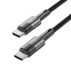 Tech-Protect UltraBoost USB-C / USB-C PD kabelis 60W 3A 1m, pelēks