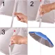 Regulējams pludmales un dārza saulessargs ar UV aizsardzību 150 cm, zils