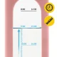 4FIZJO stikla ūdens pudele 1 L ar silikona apvalku, rozā