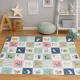 Детский складной развивающий коврик Ecotoys двухсторонний, 200x150 см