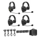 Saramonic WiTalk WT4S Wireless Intercom Headset System (4-Pack)
