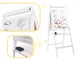 Bērnu Divpusēja Magnētiskā Zīmēšanas Tāfele ar Krītiņiem un Burtiem, Balta | Children\'s Double-Sided Board