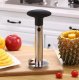Ergonomic Spiral Slicer Knife for Peeling and Slicing Pineapple, 24 cm