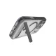 ZAGG Santa Cruz Snap KS MagSafe Case with Stand iPhone 17 Pro - Clear and Black