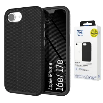 3mk Fortis MagCase vāciņš priekš iPhone 16e / 17e, melns